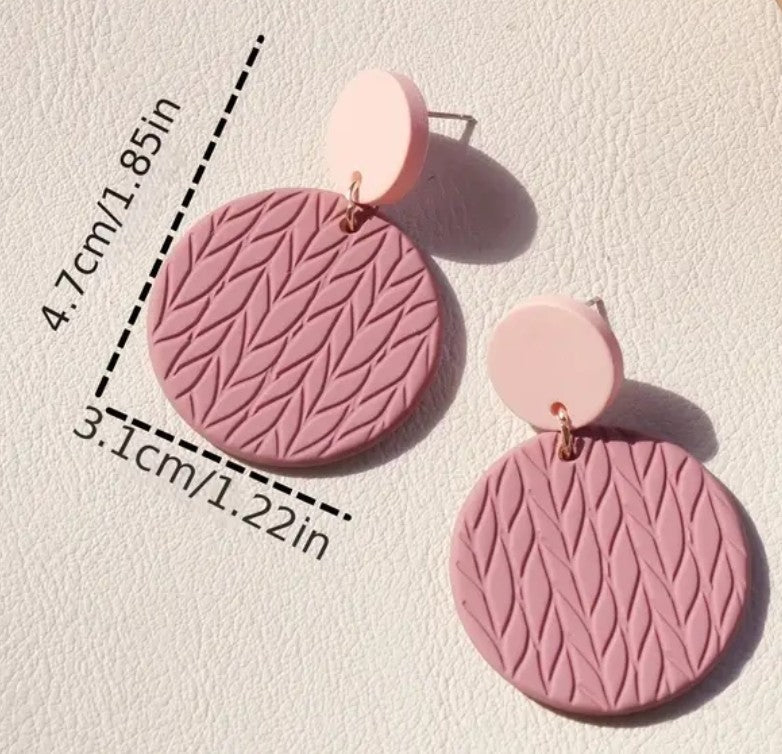 Twig Pattern Round Dangle